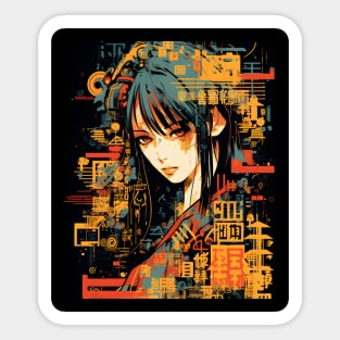 Geisha girl Sticker